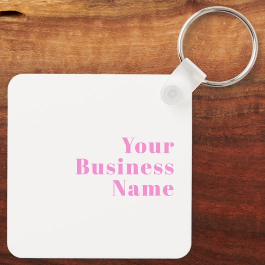 Moderner, bearbeitbarer Firmenname oder Vor- und N Schlüsselanhänger (Rückseite)