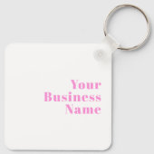 Moderner, bearbeitbarer Firmenname oder Vor- und N Schlüsselanhänger (Rückseite)