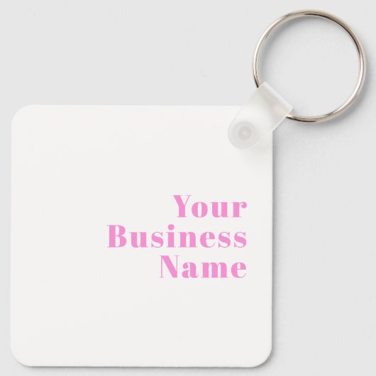 Moderner, bearbeitbarer Firmenname oder Vor- und N Schlüsselanhänger (Rückseite)