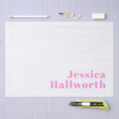 Moderner, bearbeitbarer Firmenname oder Vor- und N Seidenpapier (Handwerk)