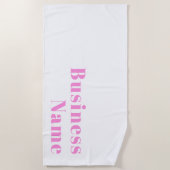 Moderner, bearbeitbarer Firmenname oder Vor- und N Strandtuch (Vorderseite)