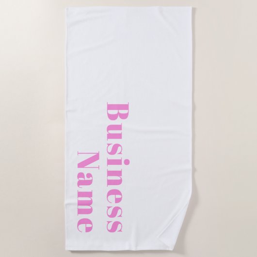 Moderner, bearbeitbarer Firmenname oder Vor- und N Strandtuch (Vorderseite)