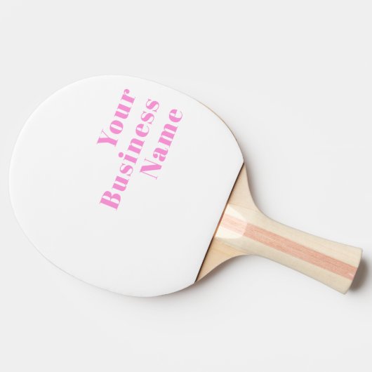 Moderner, bearbeitbarer Firmenname oder Vor- und N Tischtennis Schläger (Seitenansicht)