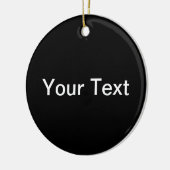 Moderner bearbeitbarer Text | Schwarz/Weiß Keramik Ornament (Links)