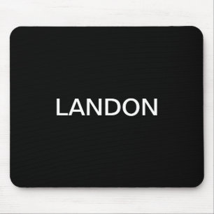 Moderner bearbeitbarer Text   Schwarz/Weiß Mousepad