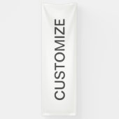 Moderner bearbeitbarer Text | Weiß & Dunkelgrau Banner (Vertikal)