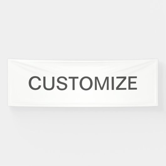 Moderner bearbeitbarer Text | Weiß & Dunkelgrau Banner (Horizontal)