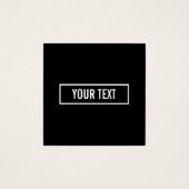 Moderner bearbeiteter Text in weißem Logo-Rahmen (Vorderseite)