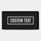 Moderner bearbeiteter Text in weißem Logo-Rahmen Banner (Horizontal)