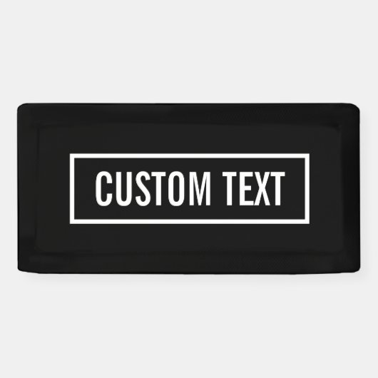 Moderner bearbeiteter Text in weißem Logo-Rahmen Banner (Horizontal)