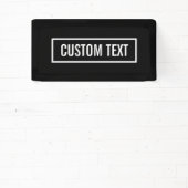 Moderner bearbeiteter Text in weißem Logo-Rahmen Banner (InSitu)