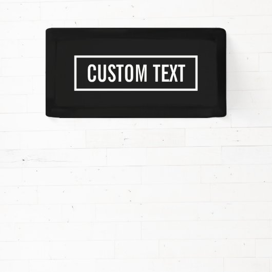 Moderner bearbeiteter Text in weißem Logo-Rahmen Banner (InSitu)