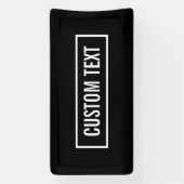 Moderner bearbeiteter Text in weißem Logo-Rahmen Banner (Vertikal)