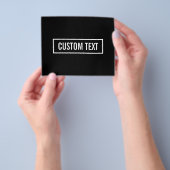 Moderner bearbeiteter Text in weißem Logo-Rahmen Flyer (Gruppe)