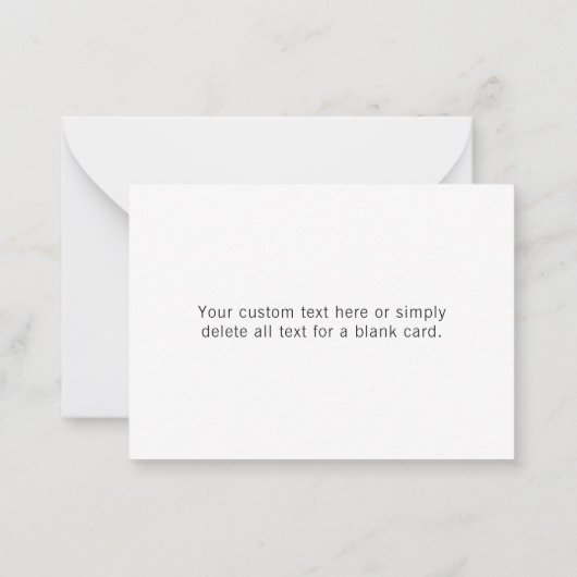 Moderner bearbeiteter Text in weißem Logo-Rahmen Mitteilungskarte (Rückseite)