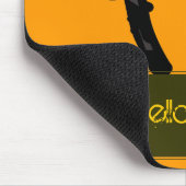 Moderner Beauty Orange Salon Mousepad (Ecke)