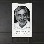 Moderner Beerdigungsdienst für Fotos oder Gedenkdi Banner