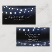 Moderner Begleiter von Lights Event Planner Visitenkarte (Vorne/Hinten)