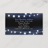 Moderner Begleiter von Lights Event Planner Visitenkarte (Rückseite)