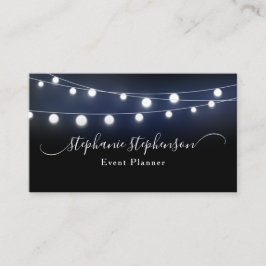 Moderner Begleiter von Lights Event Planner Visitenkarte