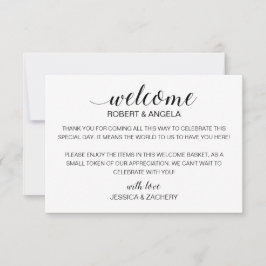 Moderner Begrüßungsbeutel mit Namen