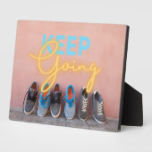 Moderner Behalt wird Motivierend Fotoplatte (Seite)