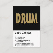 Moderner, beherzter Beruflicher Musiker Visitenkarte (Vorderseite)