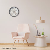 Moderner Beige-Braun-Marmor Uhr