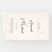 Moderner, beige, handgeschriebener Schriftart, Beg Banner (Horizontal)