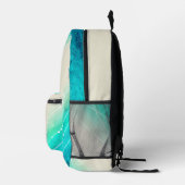 Moderner bemalter, glänzender Sand gemustert Bedruckter Rucksack (Rechts)