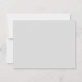 Moderner, benutzerdefinierbarer Name | Grau Gradie Dankeskarte (Rückseite)