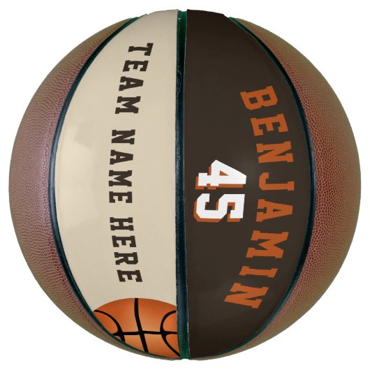 Moderner, benutzerdefinierter Basketball mit Teamn (Vertikal)