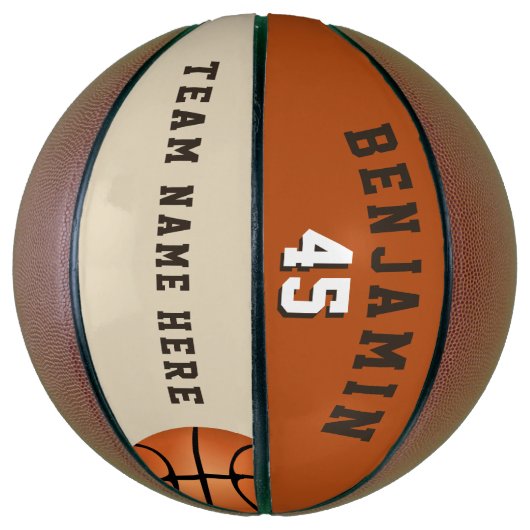 Moderner, benutzerdefinierter Basketball mit Teamn (Vertikal)