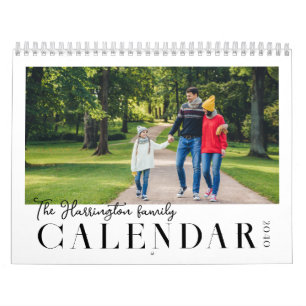Moderner benutzerdefinierter Familien-Fotokalender Kalender