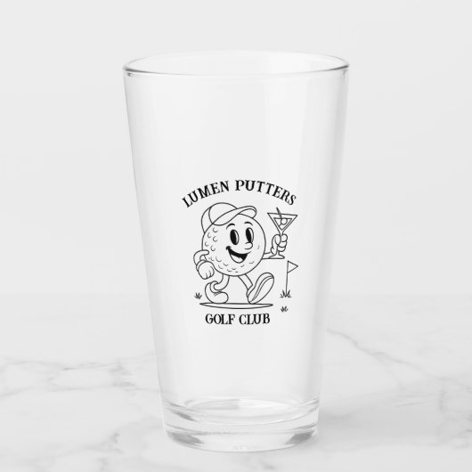 Moderner benutzerdefinierter Golfschlägername | Go Glas (Vorderseite)