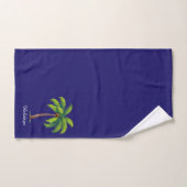 Moderner, benutzerdefinierter Green Palm Tree & Sc Badhandtuch Set (Handtuch)