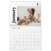 Moderner benutzerdefinierter Kalender (Jan 2027)