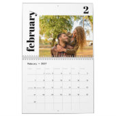 Moderner benutzerdefinierter Kalender (Feb 2027)