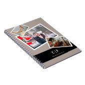 Moderner, benutzerdefinierter Name des Fotos Monog Notizblock (Rechte Seite)
