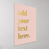 Moderner, benutzerdefinierter Text rosa Foliendrucke (Ablage )