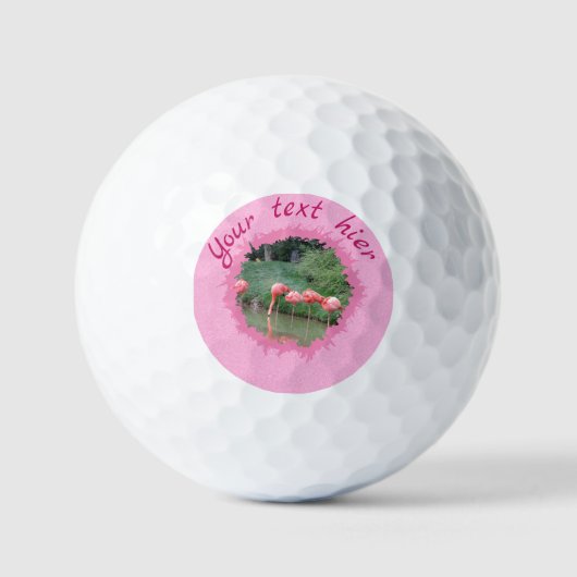 Moderner, benutzerdefinierter Text und Foto auf ro Golfball (Vorderseite)