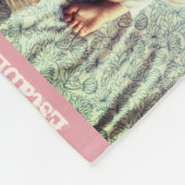 Moderner, benutzerdefinierter Text und personalisi Fleecedecke (Ecke)