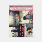 Moderner, benutzerdefinierter Text und personalisi Fleecedecke (Vorderseite)