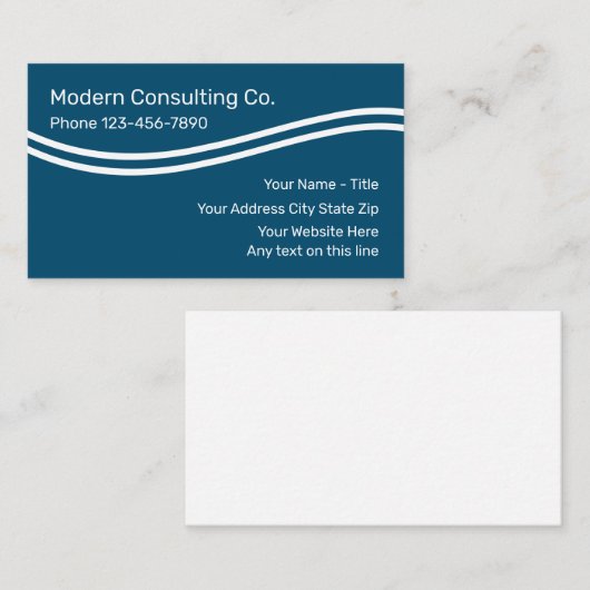 Moderner Beratungsdienst Visitenkarte (Vorne/Hinten)
