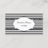 Moderner Beruf gestreift Visitenkarte (Vorderseite)