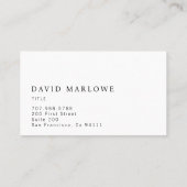 Moderner Beruflich-brauner Ledereffekt Visitenkarte (Rückseite)