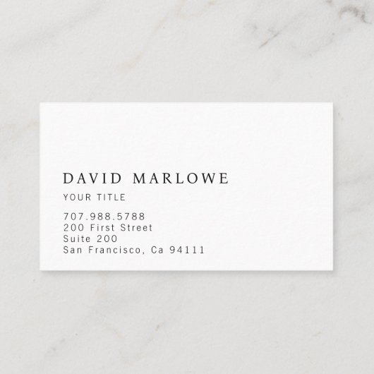 Moderner Beruflich-brauner Monogramm-Ledereffekt Visitenkarte (Rückseite)