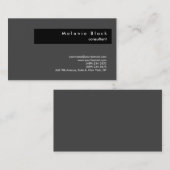 Moderner Beruflich-Grau-Schwarz-Beratermanager Visitenkarte (Vorne/Hinten)