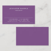 Moderner Beruflich kreativer Minimalistischer Luxu Visitenkarte (Vorne/Hinten)