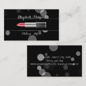 Moderner Beruflich-Makeup-Lipstick Visitenkarte (Vorne/Hinten)